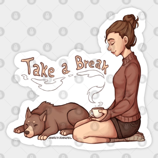 Take a break Sticker by MarcyRangel